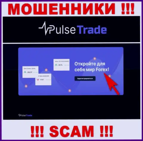 Pulse Trade, промышляя в области - ФОРЕКС, оставляют без средств доверчивых клиентов