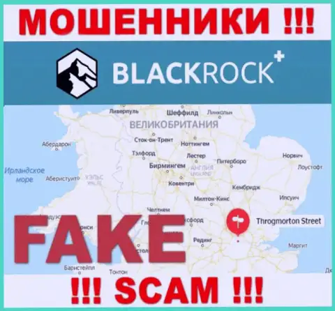 BlackRock Plus не собираются отвечать за свои мошеннические уловки, именно поэтому информация о юрисдикции ложная