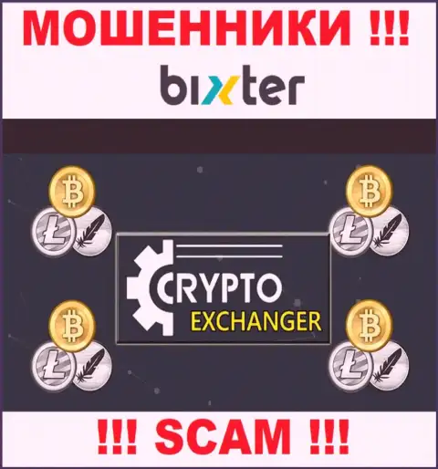 Bixter Org - это хитрые мошенники, вид деятельности которых - Крипто обменник