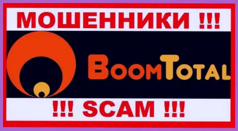 Лого МОШЕННИКА Boom-Total Com