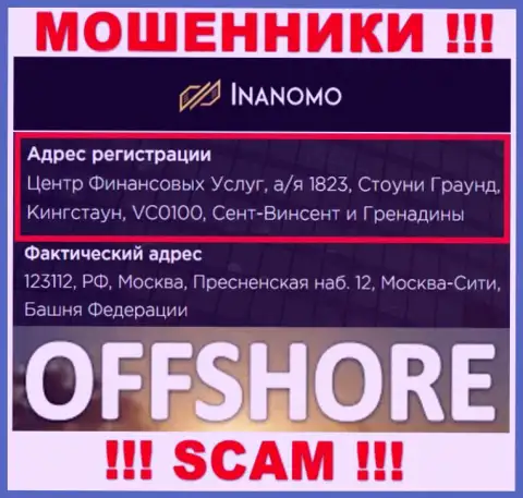 Inanomo - это незаконно действующая организация, которая спряталась в оффшоре по адресу 123112, РФ, г. Москва, Пресненская наб. 12, Москва-Сити, Башня Федерации