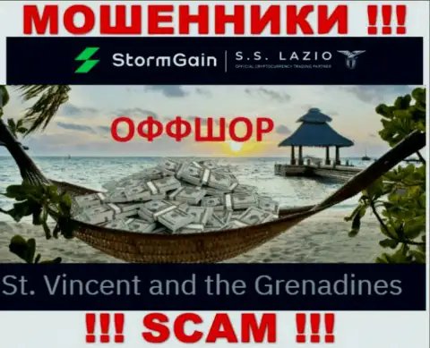 St. Vincent and the Grenadines - вот здесь, в офшоре, пустили корни мошенники StormGain