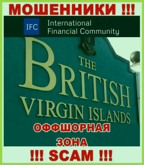 Юридическое место регистрации ВМИФК на территории - British Virgin Islands