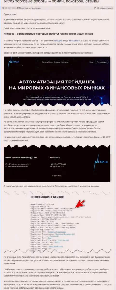 Nitrex Pro - это МАХИНАТОРЫ !!! Принципы деятельности РАЗВОДНЯКА (обзор)