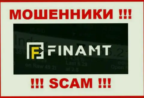 Логотип МОШЕННИКА Finamt Com