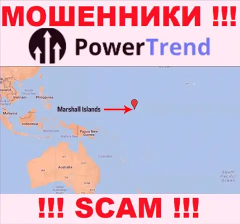 Компания Power Trend имеет регистрацию в оффшоре, на территории - Маршалловы острова