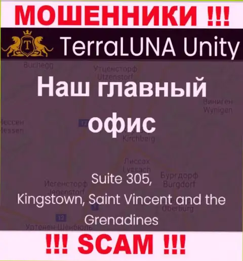 Работать совместно с конторой TerraLuna Unity довольно опасно - их оффшорный адрес - Suite 305, Kingstown, Saint Vincent and the Grenadines (информация взята с их веб-ресурса)