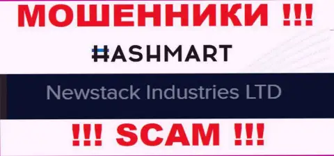 Невстак Индустрис Лтд - это компания, которая является юр. лицом Hash Mart