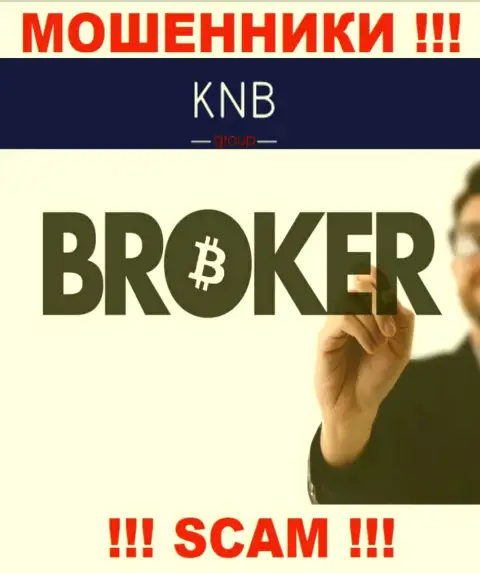 Брокер - именно в таком направлении предоставляют услуги ворюги KNB Group