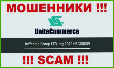 Inffeable Group LTD internet-мошенников Инффеабле Групп ЛТД зарегистрировано под вот этим номером: 2021/IBC00039