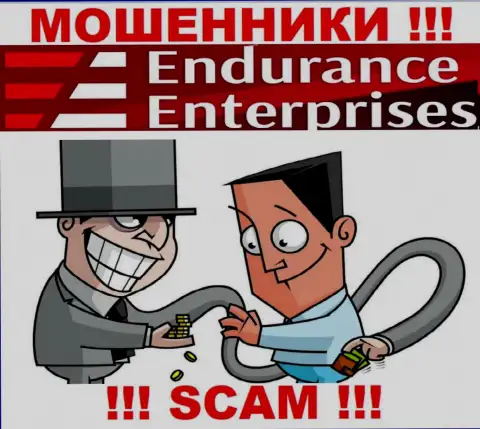 Дохода с дилинговой конторой Endurance Enterprises Вы не увидите - весьма опасно вводить дополнительно финансовые средства