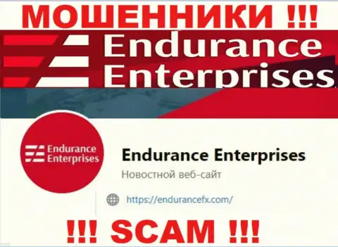 Установить связь с internet-мошенниками из организации Endurance Enterprises Вы можете, если отправите сообщение им на адрес электронной почты