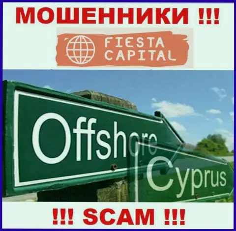 Офшорные internet мошенники Fiesta Capital прячутся вот тут - Cyprus