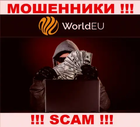 Не верьте в замануху интернет мошенников из компании World EU, разведут на финансовые средства в два счета
