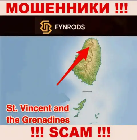 Fynrods - это ВОРЮГИ, которые юридически зарегистрированы на территории - Saint Vincent and the Grenadines
