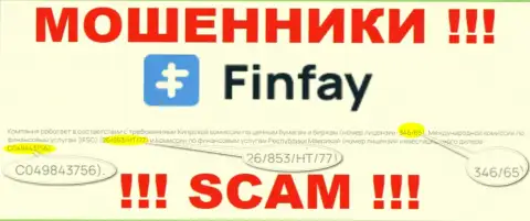 На интернет-сервисе ФинФей предоставлена их лицензия, но это профессиональные мошенники - не доверяйте им