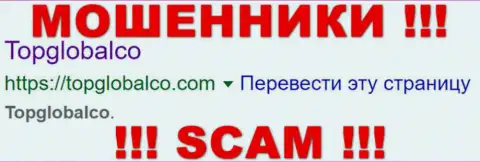 Topglobalco Ltd - это РАЗВОДИЛЫ !!! SCAM !!!